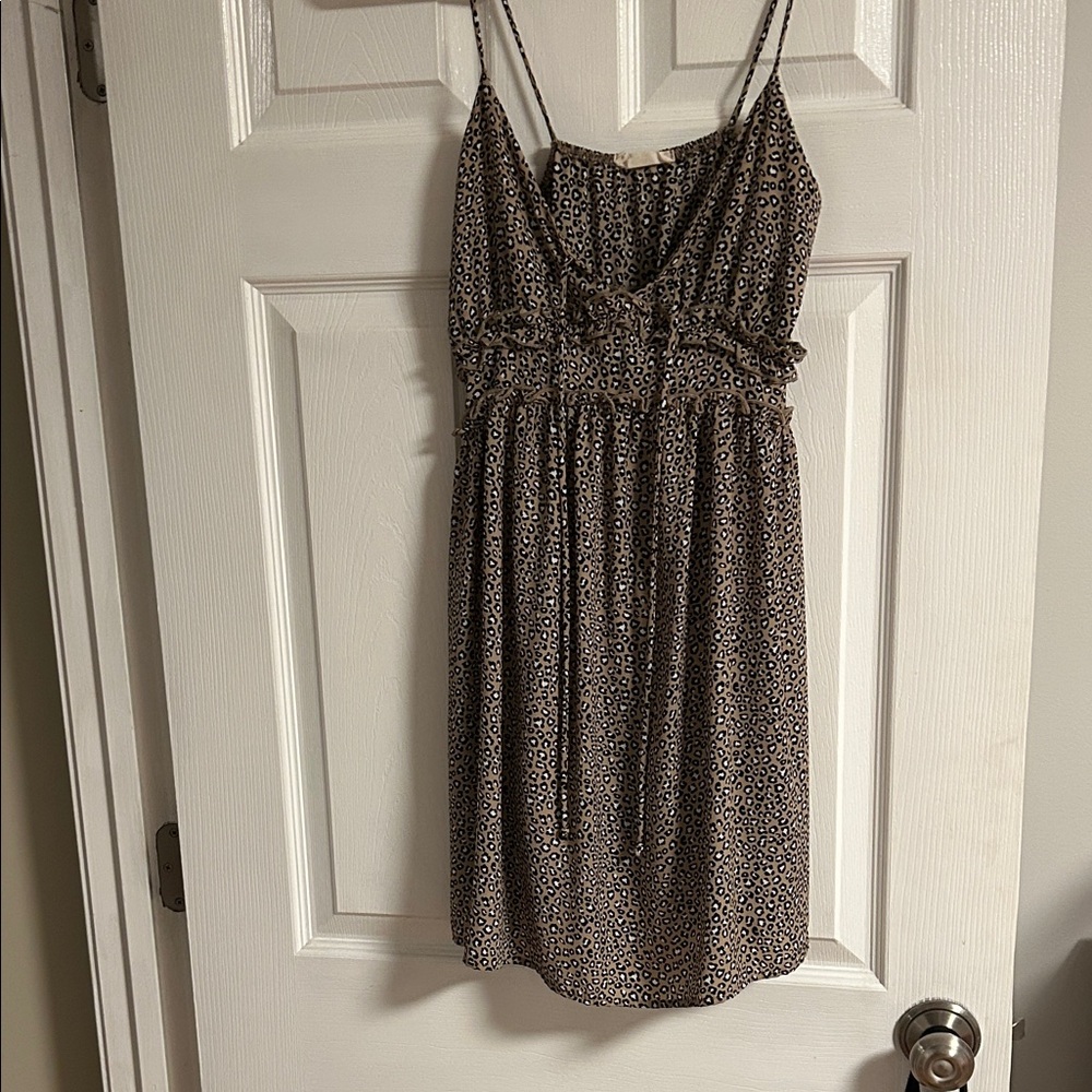 Altar'd State Brown Patterned Mini Dress
